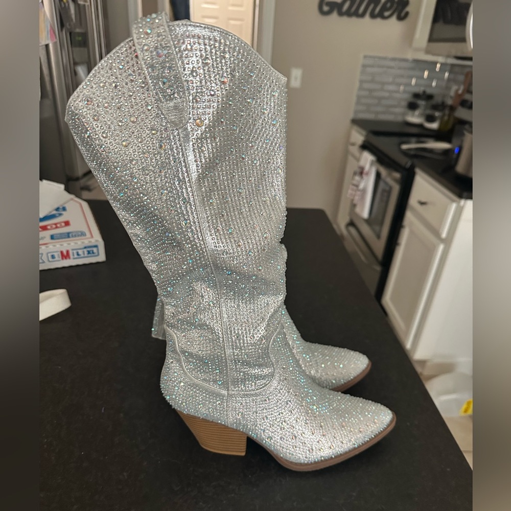 Rhinestone cowboy boots